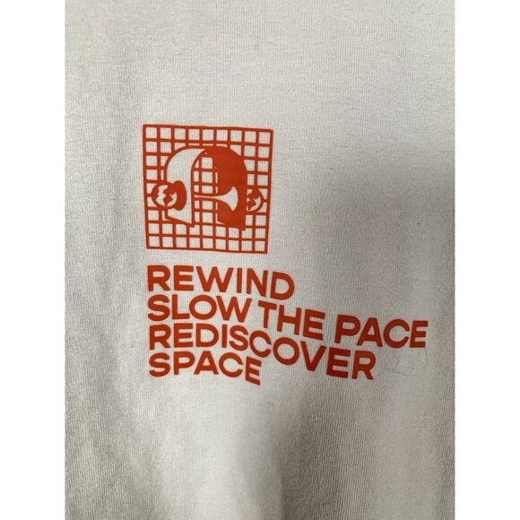 H&M Rewind Slow the Pace Rediscover Space Yoga Long Sleeve Shirt Size Medium - Picture 4 of 4